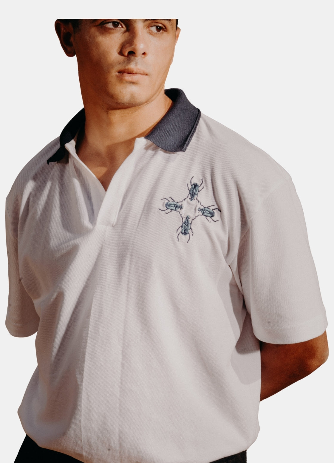 Quad Scarabs Boxy Polo
