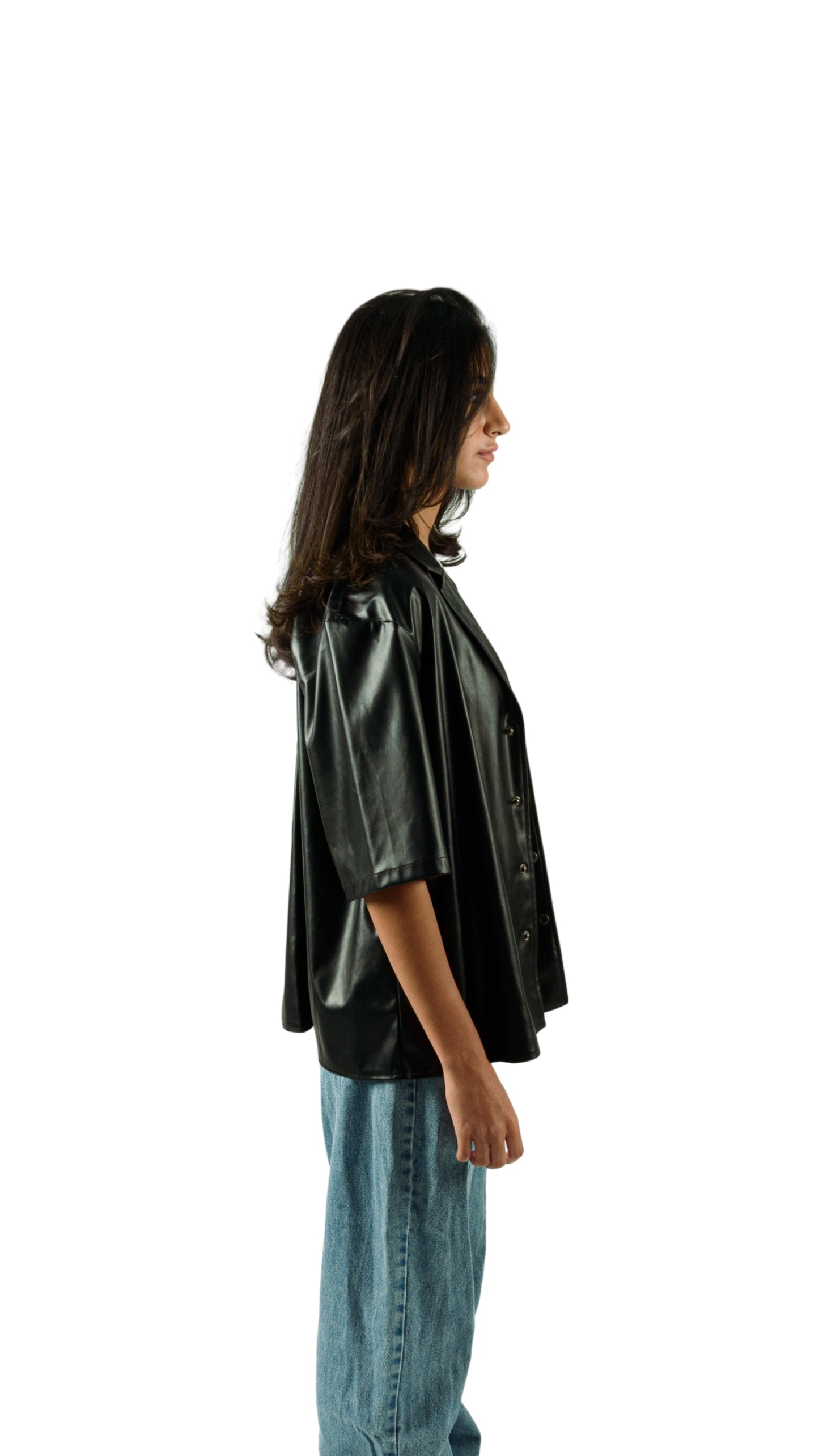 MV EBONY LEATHER SHIRT