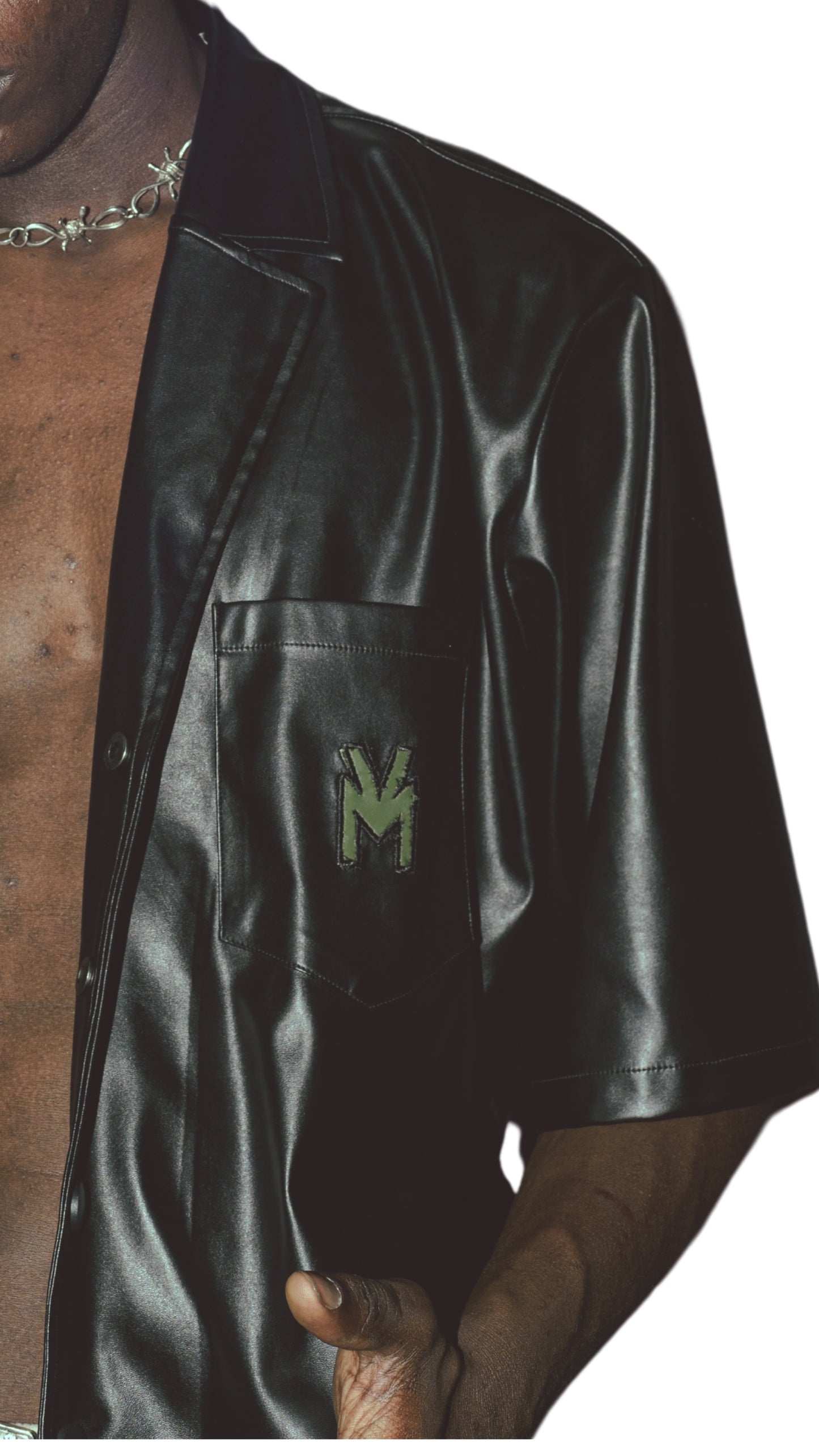 MV EBONY LEATHER SHIRT