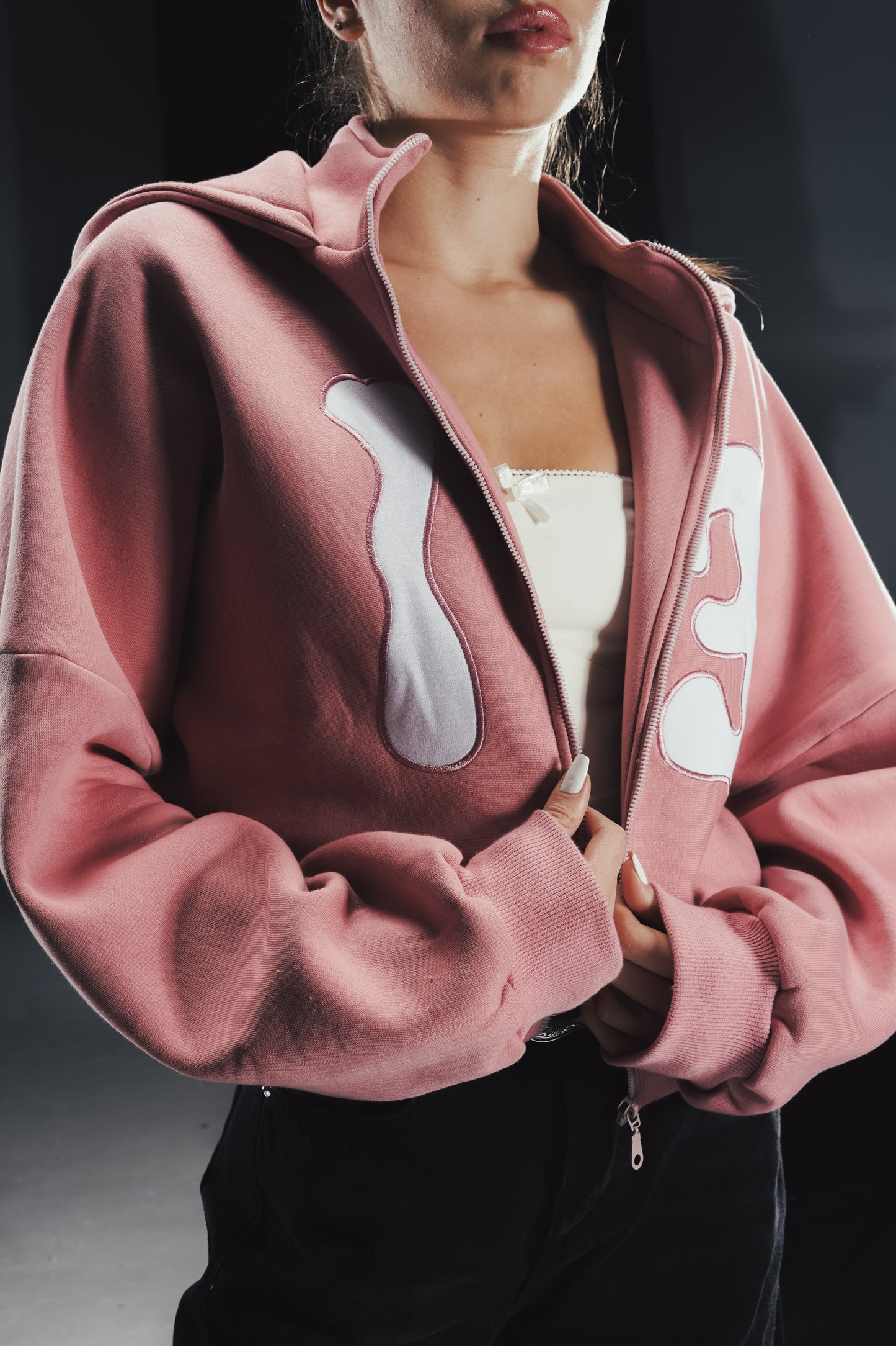 Blush 13 cropped jacket