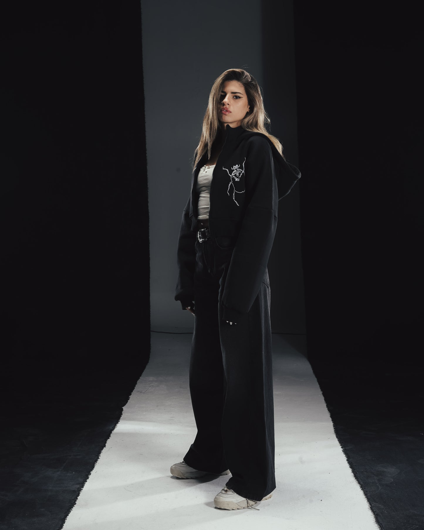 Twin scarabs cropped jacket