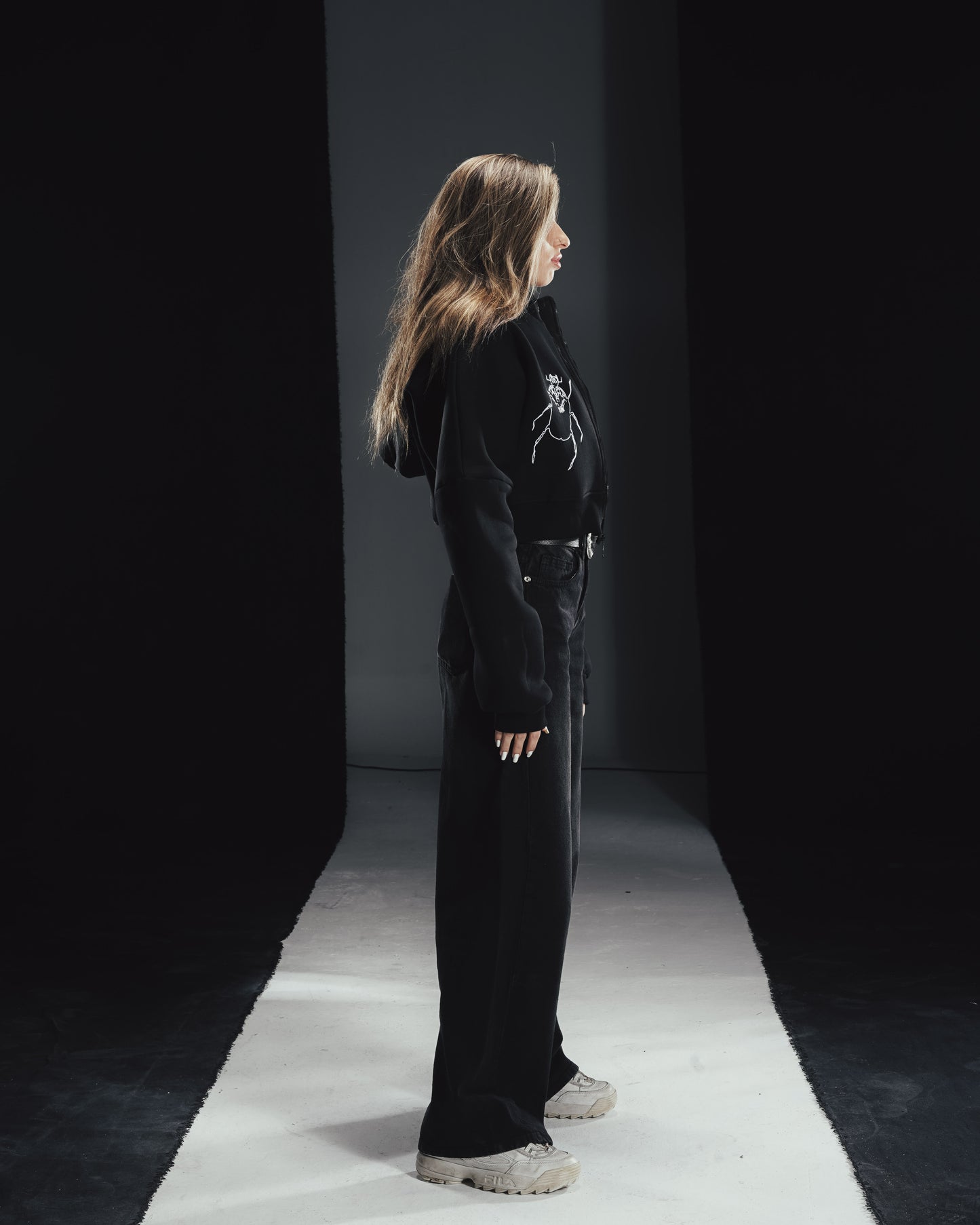 Twin scarabs cropped jacket
