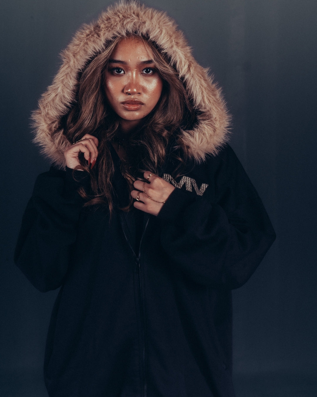 NIGHT FUR ZIP-UP