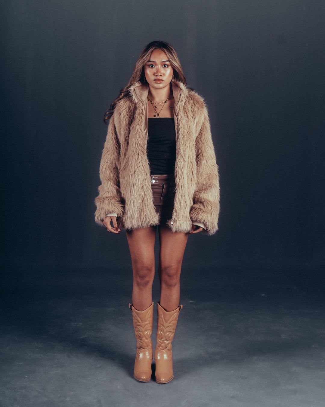 GOLDEN CORE FUR JACKET