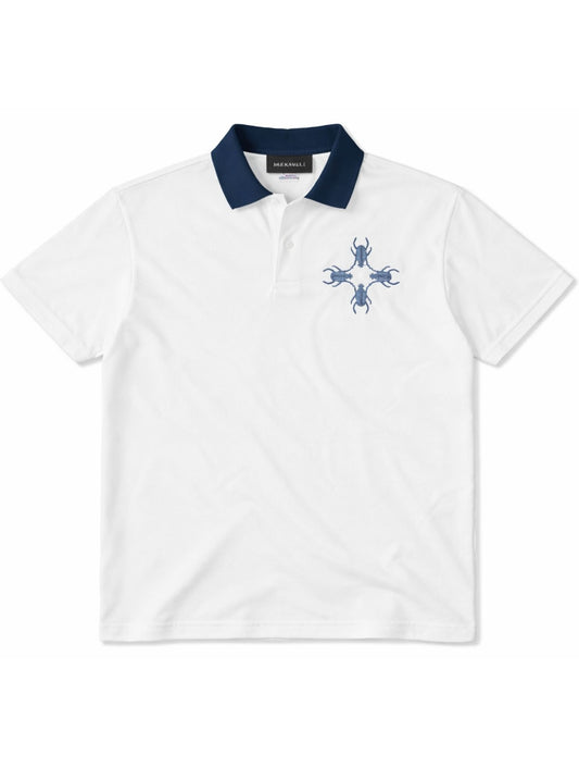 Quad Scarabs Boxy Polo