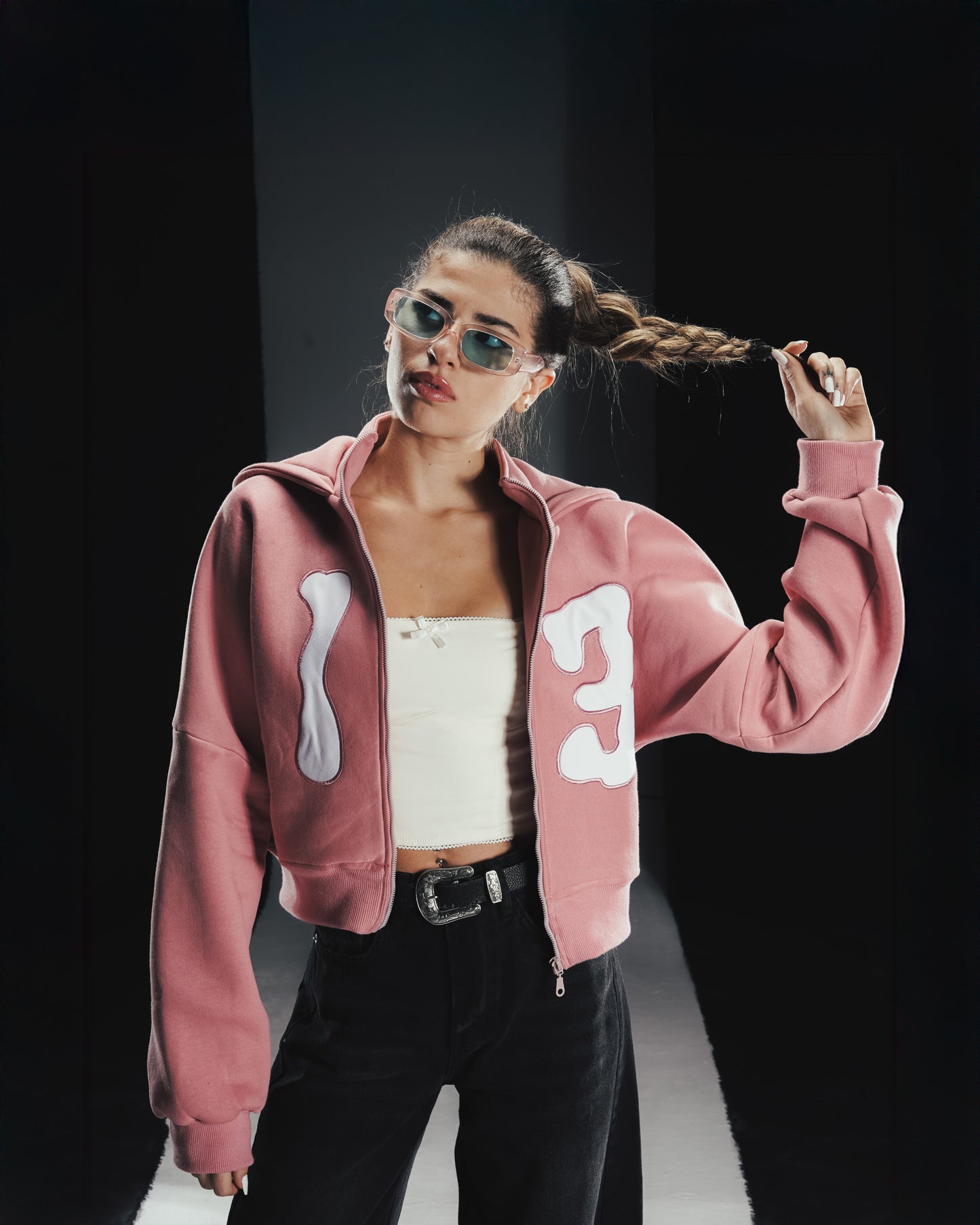 Blush 13 cropped jacket
